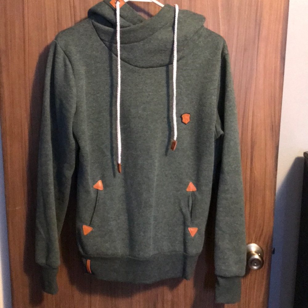 Light forest green hoodie-L